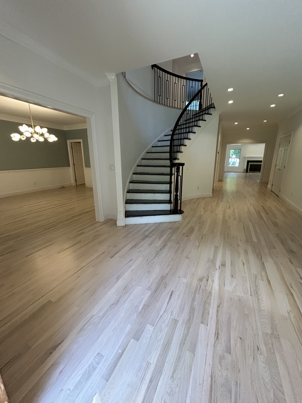 Hardwood floor installation and refinishing project 13