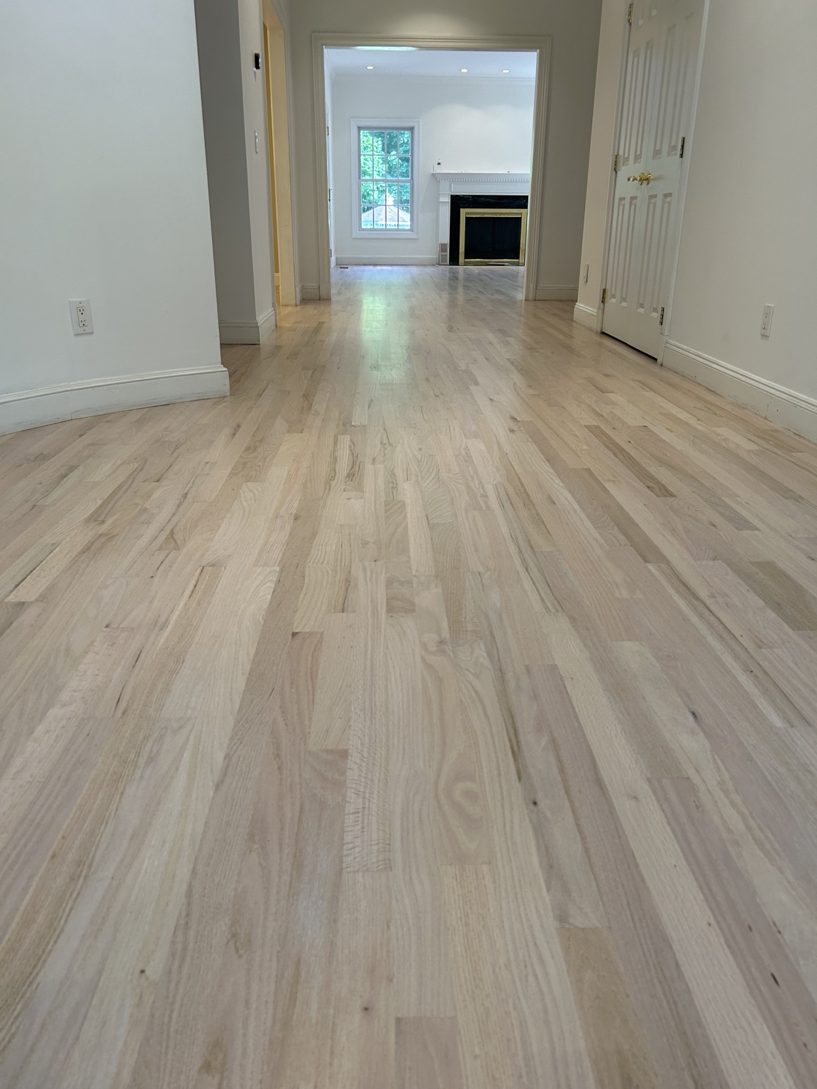 Hardwood floor installation and refinishing project 14